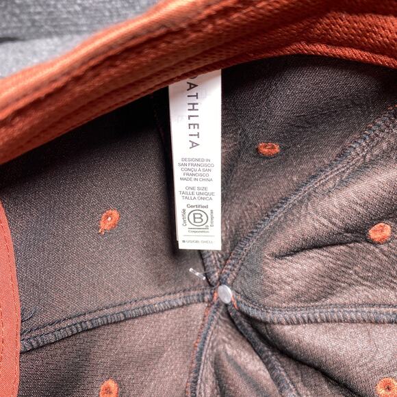 Athleta Hat Cap Strap Back Adjustable Mens Brown - Picture 6 of 9